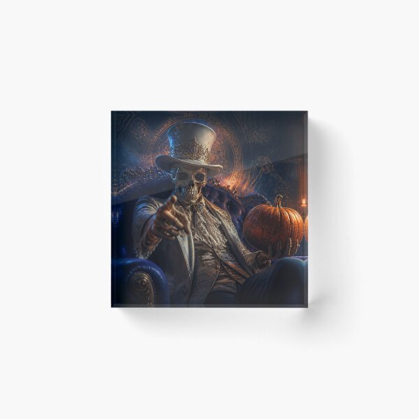Item preview,   Skeleton in Top Hat with Pumpkin designed and sold by 4Seasons.