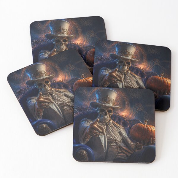 Item preview,   Skeleton in Top Hat with Pumpkin designed and sold by 4Seasons.