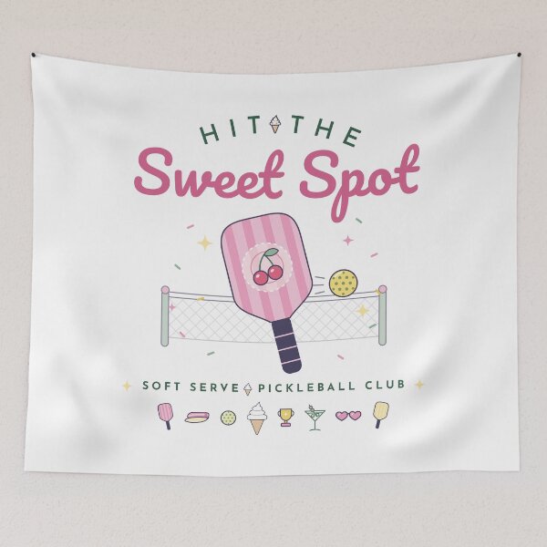 Item preview, Hit the Sweet Spot – Cute Pickleball Paddle with Cherries | Soft Serve Pickleball Club designed and sold by IsleAmore.