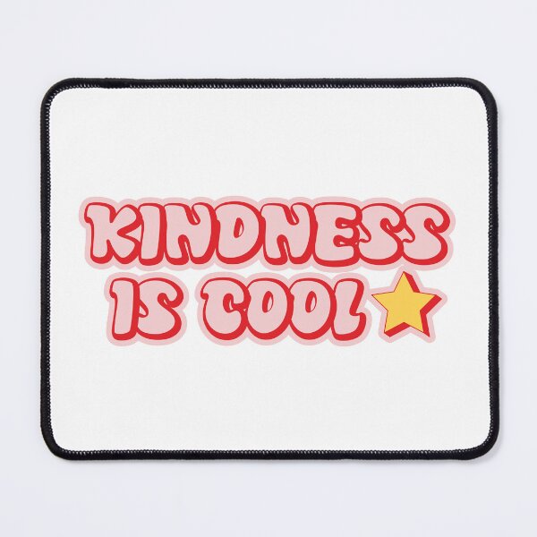 Item preview, Kindness Is Cool Red Groovy Lettering Positive Quote designed and sold by FemmePod.