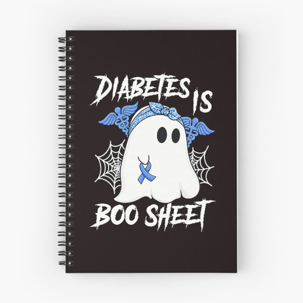 Item preview, Diabetes Boo Sheet Halloween Ghost Awareness Blue Ribbon designed and sold by ImeldaSparks.