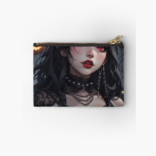Item preview, Hot Halloween Anime Babe Goth Mommy Waifu Woman designed and sold by Your New Fixation.