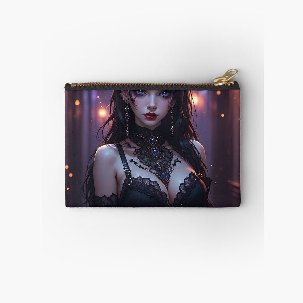 Item preview, Hot Halloween Anime Babe Goth Mommy Waifu Woman designed and sold by Your New Fixation.