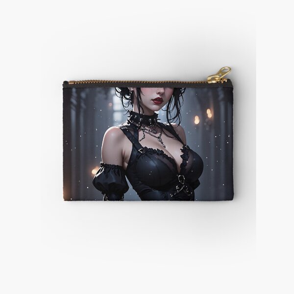 Item preview, Hot Halloween Anime Babe Goth Mommy Waifu Woman designed and sold by Your New Fixation.