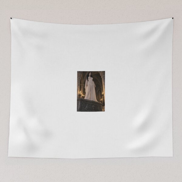Item preview, Woman in White Gown in Gothic Cathedral designed and sold by CathryneDelamort.