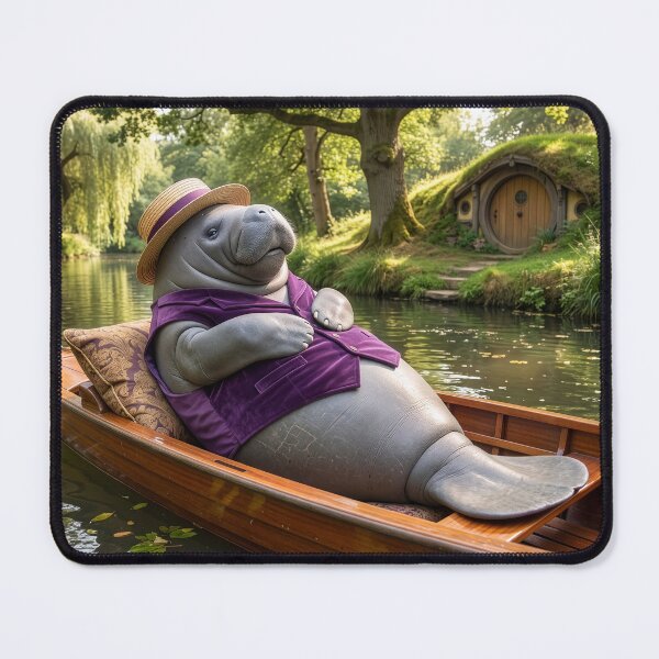 Item preview, Manatee Visits the River Bank designed and sold by Tridentulus.