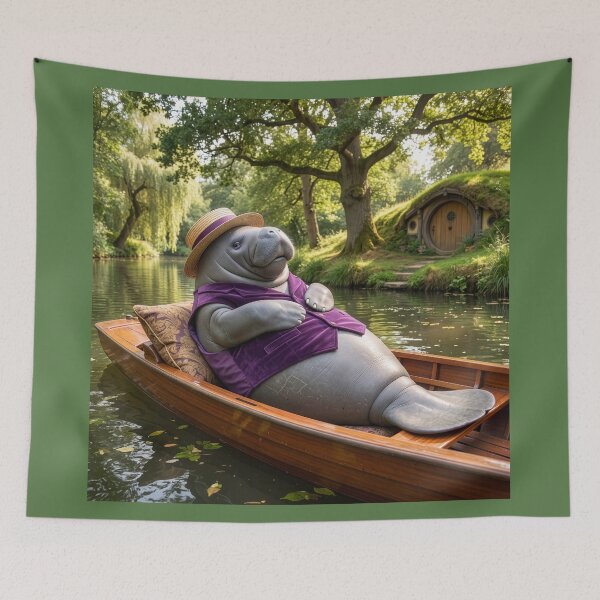Item preview, Manatee Visits the River Bank designed and sold by Tridentulus.