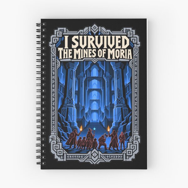 Item preview, I survived the Mines of Moria designed and sold by Nerdy Realms Store.