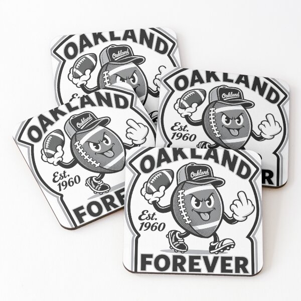 Item preview, Oakland Forever – Silver & Black Football Fan Vintage Retro Design designed and sold by PIXEL POP DESIGNS - Beyond the Norm!.
