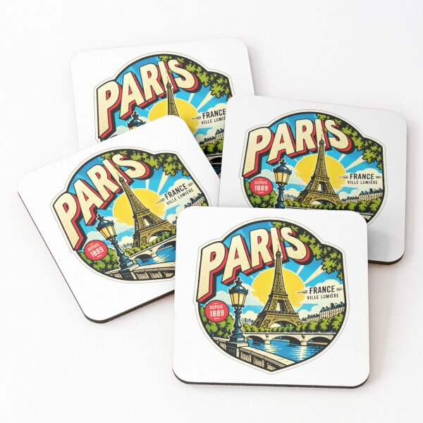 Item preview, Paris France Ville Lumière Depuis 1889 Eiffel Tower Travel Tourist Souvenir designed and sold by NightGlyph.
