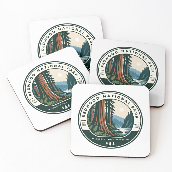Item preview, Redwood National Park Est 1968 Taller Than Time Protect Wild Places National Parks Conservation Nature Lover designed and sold by NightGlyph.