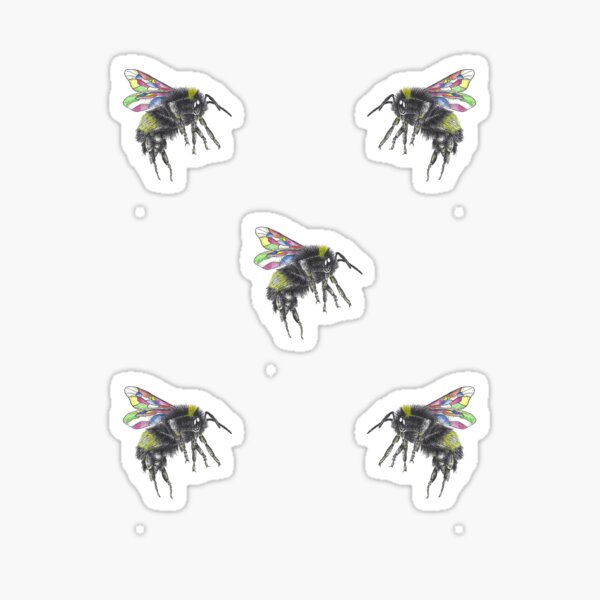 Stained Glass Wings Group Sticker