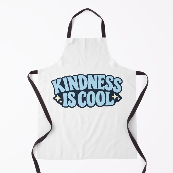 Item preview, Kindness Is Cool Blue Groovy Retro Typography Quote designed and sold by FemmePod.