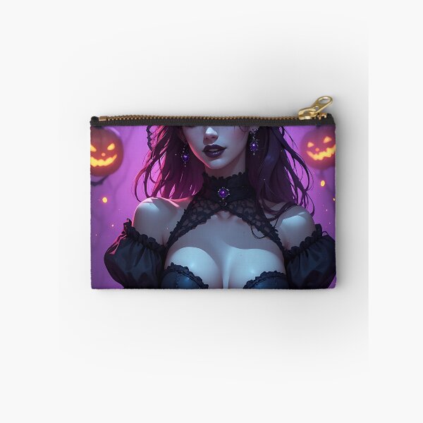 Item preview, Hot Halloween Anime Babe Goth Mommy Waifu Woman designed and sold by Your New Fixation.