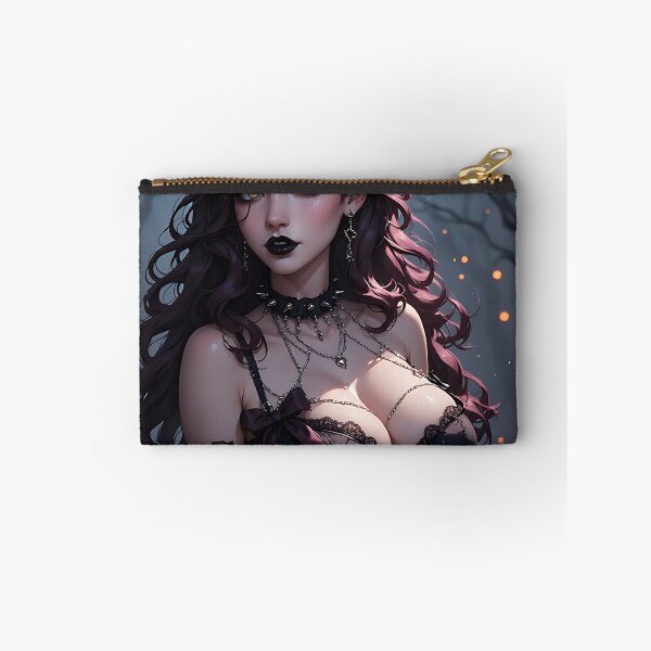 Item preview, Hot Halloween Anime Babe Goth Mommy Waifu Woman designed and sold by Your New Fixation.