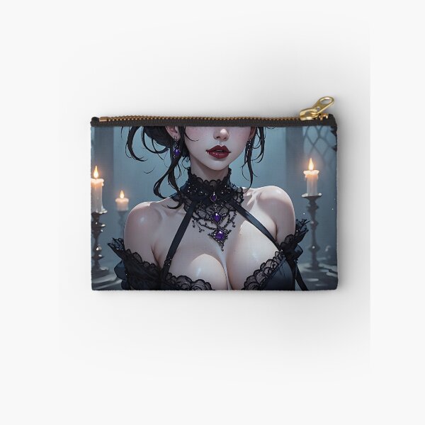 Item preview, Hot Halloween Anime Babe Goth Mommy Waifu Woman designed and sold by Your New Fixation.