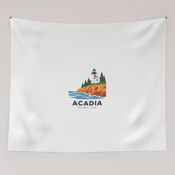 Item preview, Acadia Maine, Usa National Park Lighthouse Hiker designed and sold by JonesFlora2025.