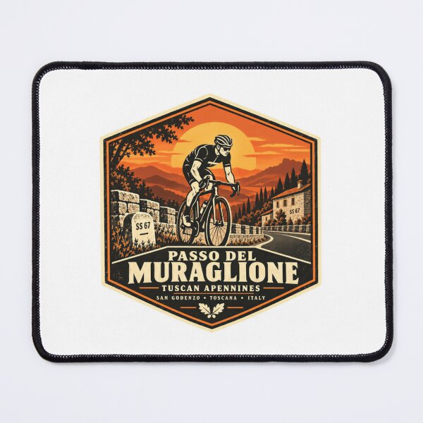 Item preview, Passo Del Muraglione Tuscan Apennines Cycling Italy Road Cyclist designed and sold by NeedForParks.