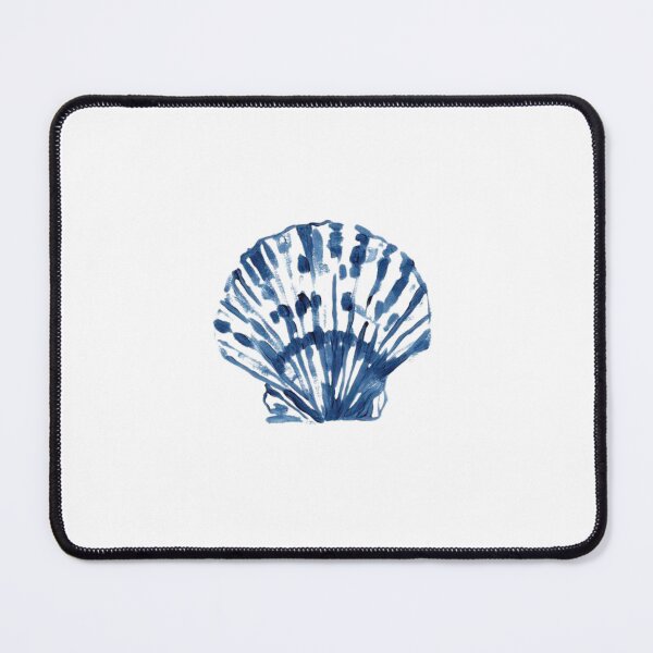 Item preview, Blue Watercolor Scallop Seashell Coastal Design designed and sold by AandBCollective.