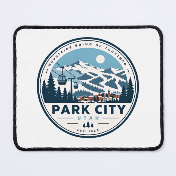 Item preview, Mountains Bring Us Together Park City Utah Ski Vacation Souvenir Est 1884 Skier Snowboarder designed and sold by NightGlyph.