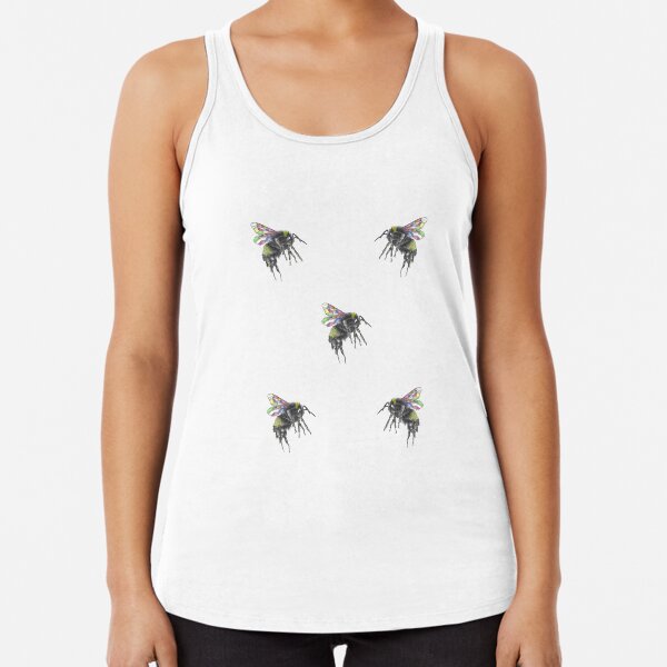 Stained Glass Wings Group Racerback Tank Top