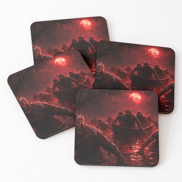 Item preview, Red Moon and Rising Zombies designed and sold by 4Seasons.