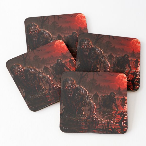 Item preview, Red Moon and Rising Zombies designed and sold by 4Seasons.