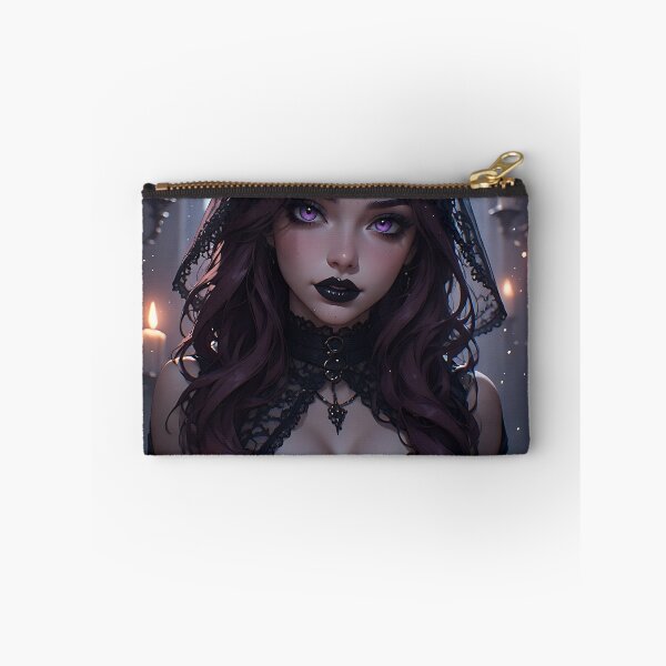 Item preview, Hot Halloween Anime Babe Goth Mommy Waifu Woman designed and sold by Your New Fixation.