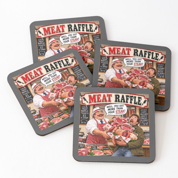 Item preview, Meat Raffle – More Than Your Steak Funny Butcher Joke designed and sold by Hornace88studio.