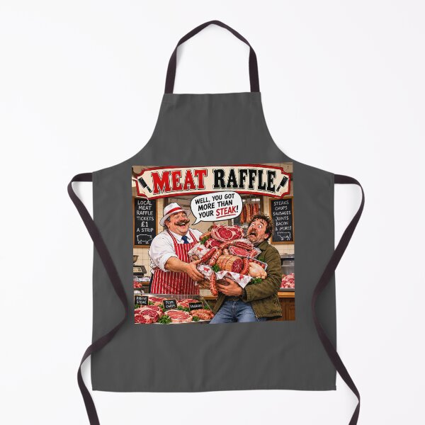 Item preview, Meat Raffle – More Than Your Steak Funny Butcher Joke designed and sold by Hornace88studio.
