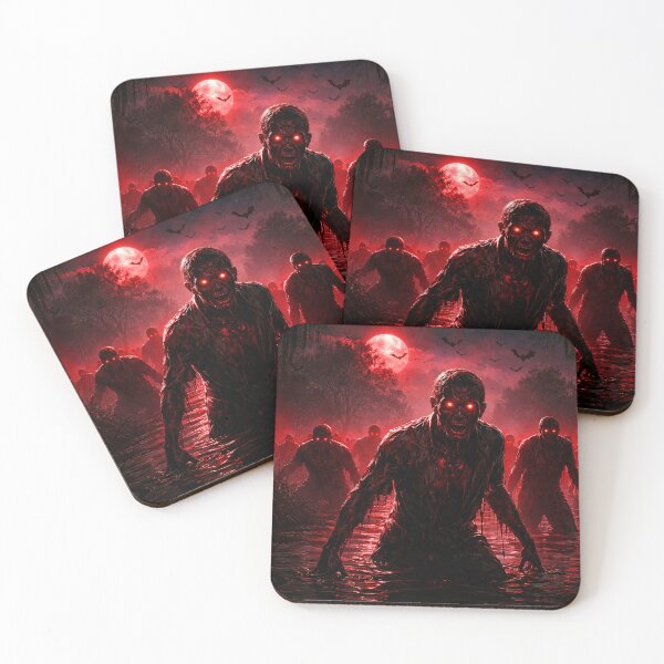 Item preview, Red Moon and Rising Zombies designed and sold by 4Seasons.