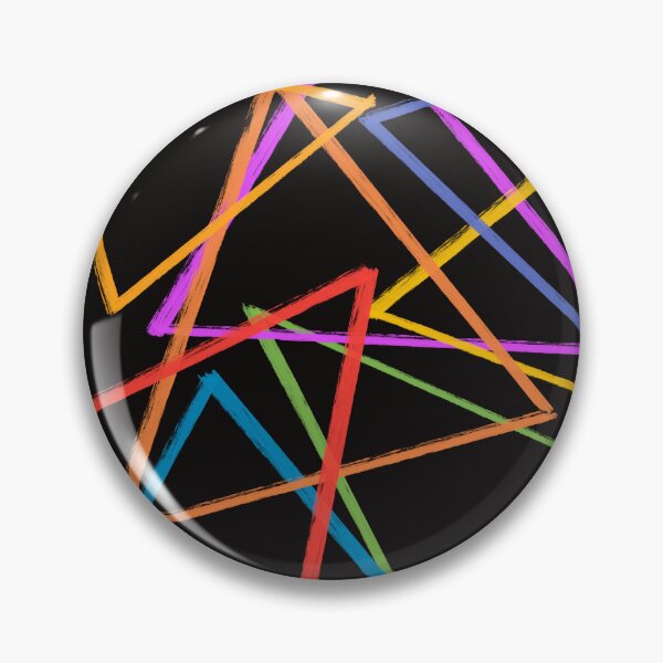 Item preview, Abstract Geometric Triangles Line Art Drawing designed and sold by LittleHappiness by Kamollak .