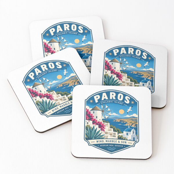 Item preview, Paros Cycladic Island Wind, Marble & Sun Aegean Sea Greece Traveler Vacation Souvenir designed and sold by NightGlyph.