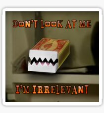 The Young Ones Irrelevant Matchbox Sticker