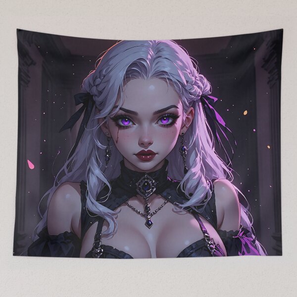 Item preview, Hot Halloween Anime Babe Goth Mommy Waifu Woman designed and sold by Your New Fixation.