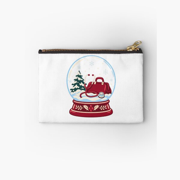 Item preview, Christmas Nurse Bag and Stethoscope Snow Globe designed and sold by skyartdesign.