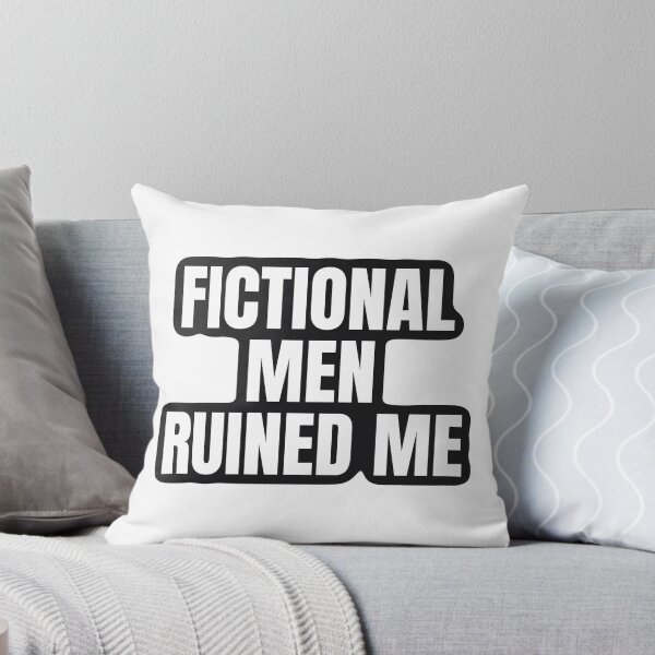 Item preview, Fictional Men Ruined Me Funny Sticker designed and sold by kilat42.