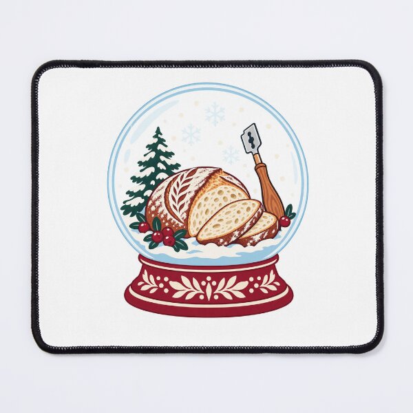 Item preview, Christmas Sourdough Bread and Baking Tools Snow Globe designed and sold by skyartdesign.