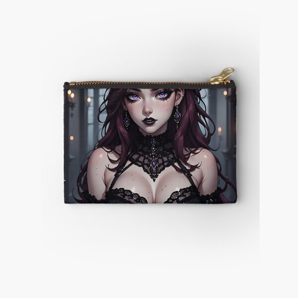 Item preview, Hot Halloween Anime Babe Goth Mommy Waifu Woman designed and sold by Your New Fixation.