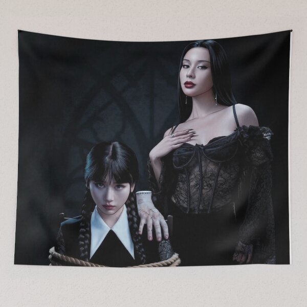 Item preview, Family Fright KaoJane Actress LGBTQ+ Cartoon Decor Comic Wall Art Print Poster Shirt Clock Blanket KDrama designed and sold by Mind Space.