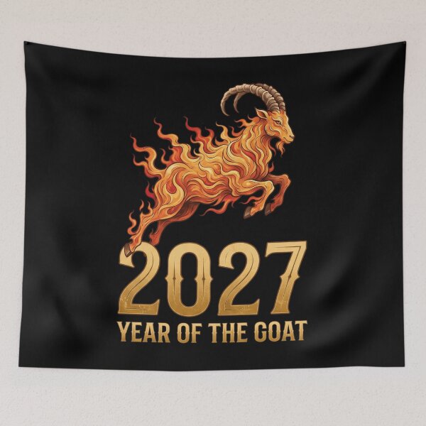 Item preview, 2027 Year Of The Goat Chinese Zodiac Horoscope designed and sold by CORJIDOG-ART.