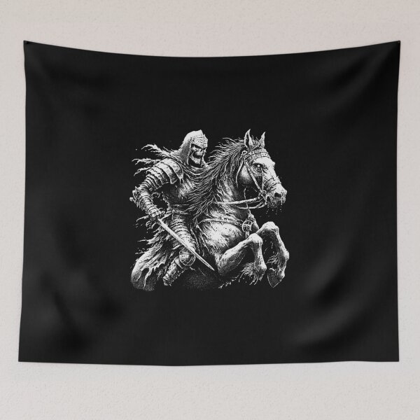 Item preview, Dark Art Warrior Riding Horse Medieval Knight Horseman designed and sold by MORSPECTIVE.