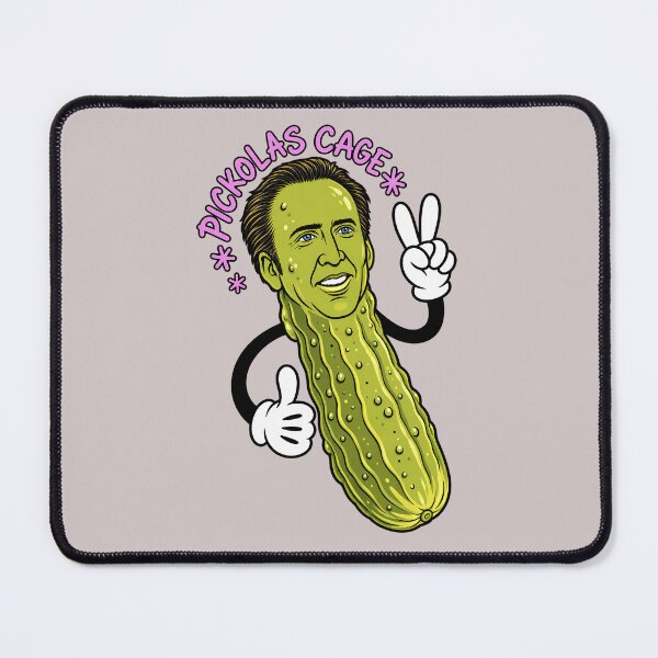 Item preview, Pickolas Cage Pickle Mascot Sticker designed and sold by lcnsdjstrtry.