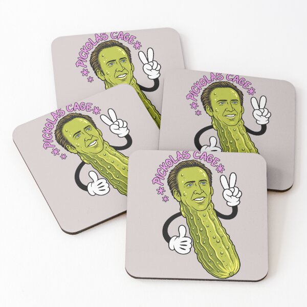Item preview, Pickolas Cage Pickle Mascot Sticker designed and sold by lcnsdjstrtry.