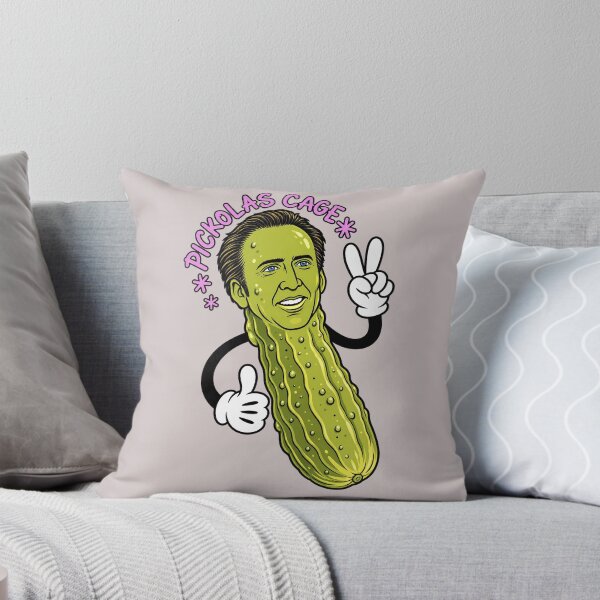 Item preview, Pickolas Cage Pickle Mascot Sticker designed and sold by lcnsdjstrtry.