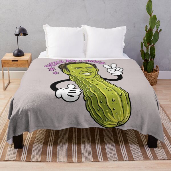 Item preview, Pickolas Cage Pickle Mascot Sticker designed and sold by lcnsdjstrtry.