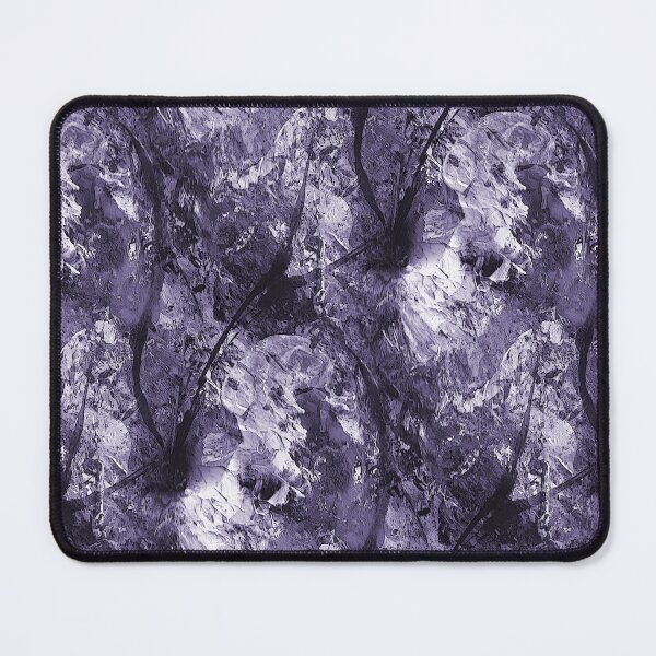 Item preview, Monochromatic Abstract Flowers in Dark Purple designed and sold by Artistestella.