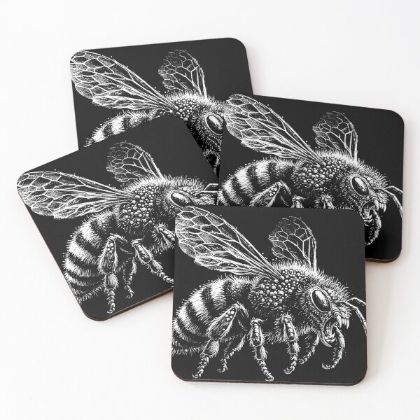 Item preview, Dark Art Bumble Bee Skull Insect Gothic Horror Tattoo designed and sold by MORSPECTIVE.