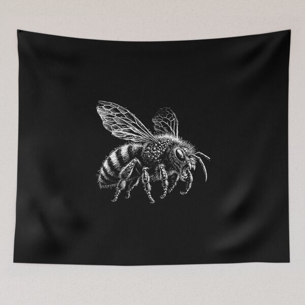 Item preview, Dark Art Bumble Bee Skull Insect Gothic Horror Tattoo designed and sold by MORSPECTIVE.