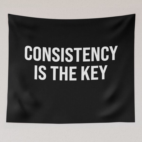 Item preview, Consistency Is the Key – Motivational Quote designed and sold by MO DESIGNS.